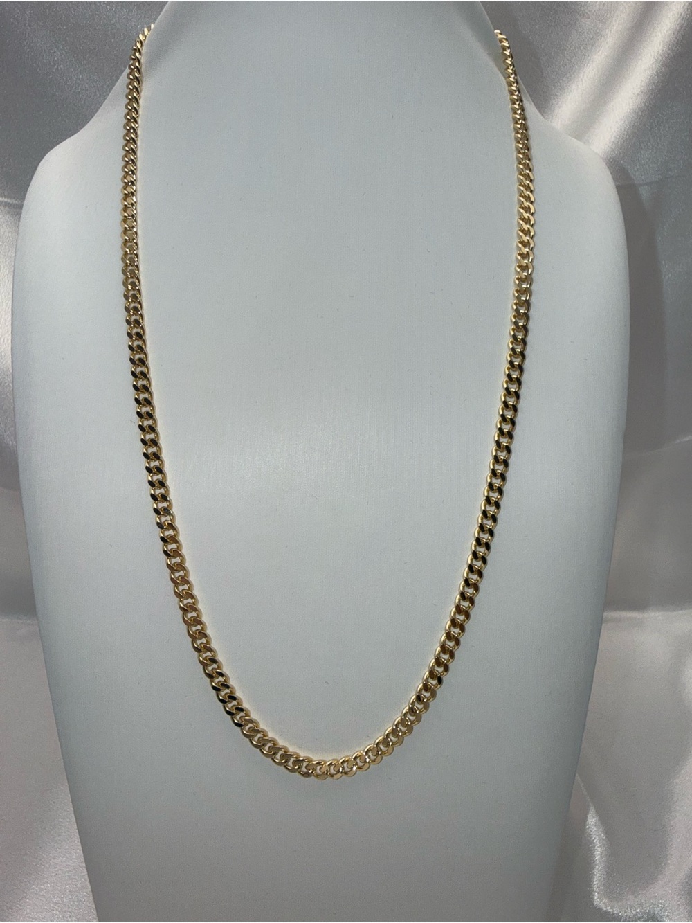24 Inch 9.5mm 18K Gold Dipped Cuban Link Necklace